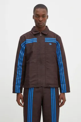 adidas Originals jacket Club Jacket men's brown color JN5958