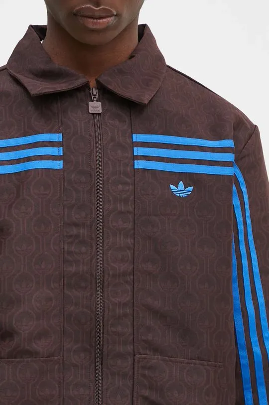 adidas Originals jacket Club Jacket men's brown color JN5958