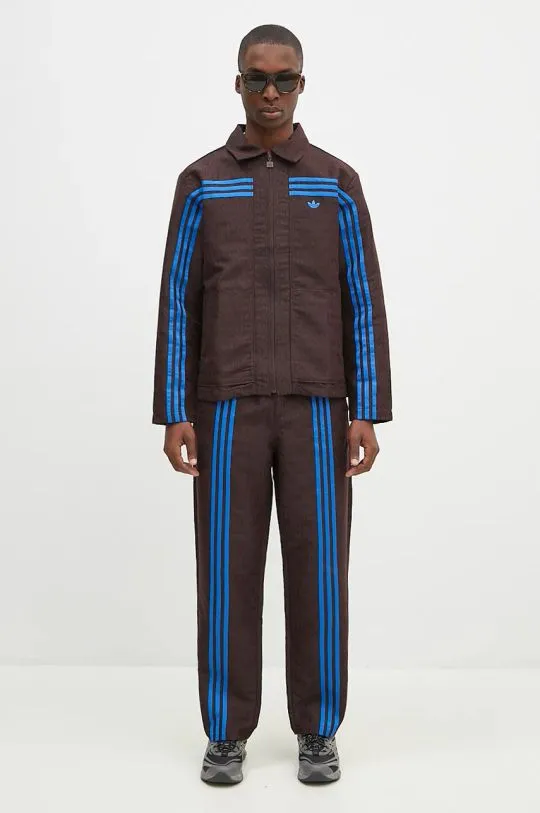 adidas Originals jacket Club Jacket men's brown color JN5958