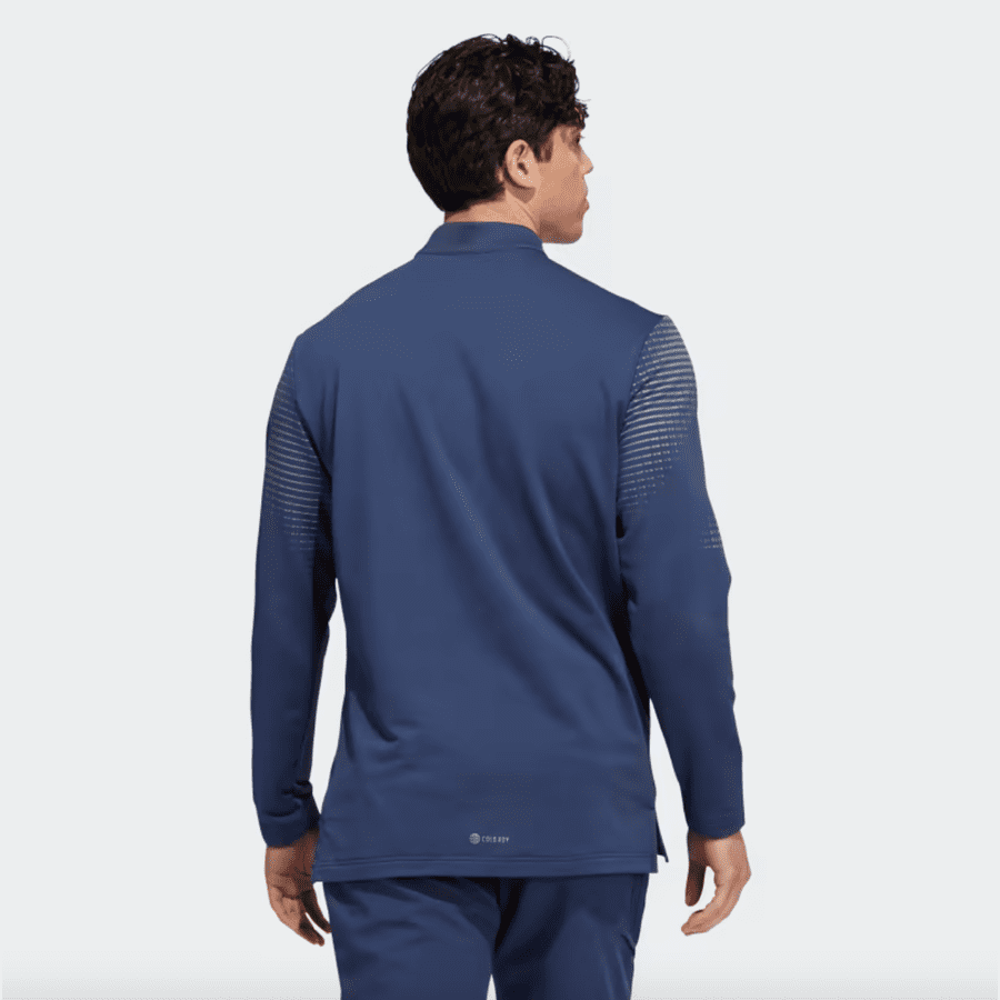 Adidas Statement COLD.RDY Long Sleeve Polo Shirt - Navy