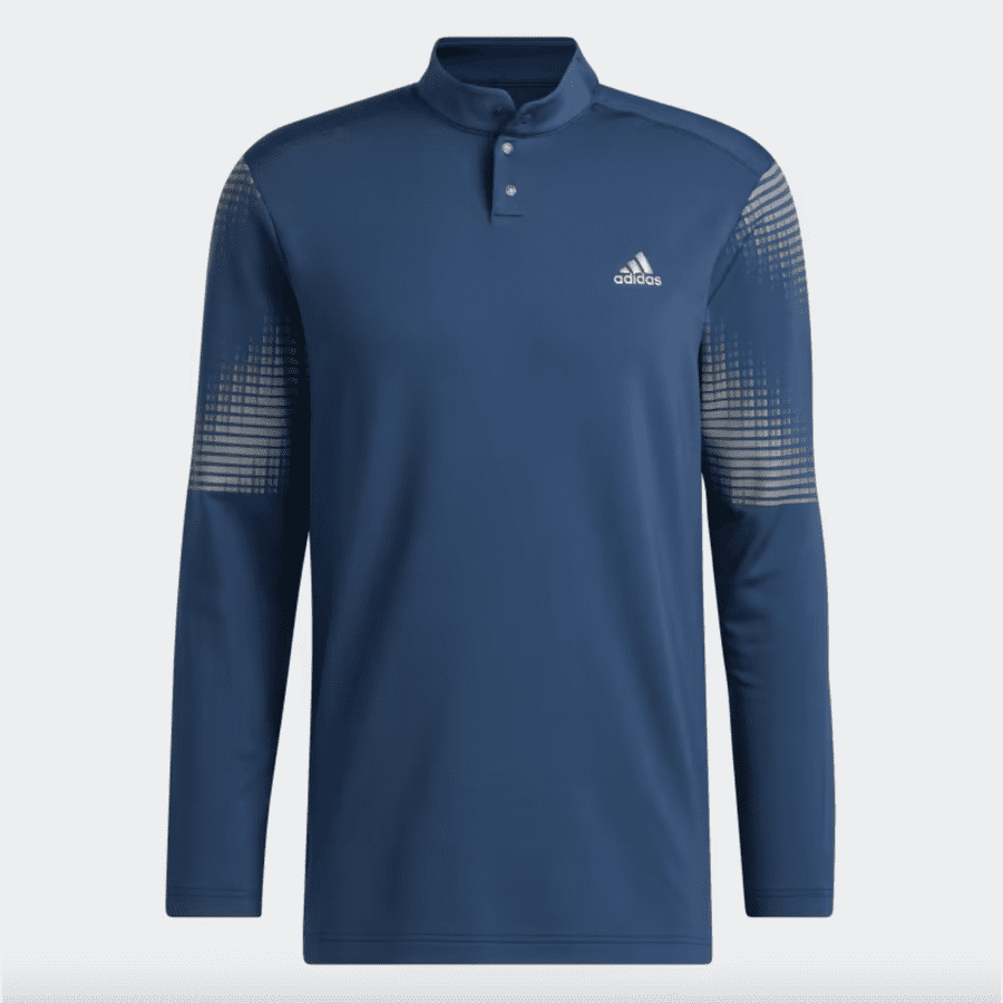 Adidas Statement COLD.RDY Long Sleeve Polo Shirt - Navy