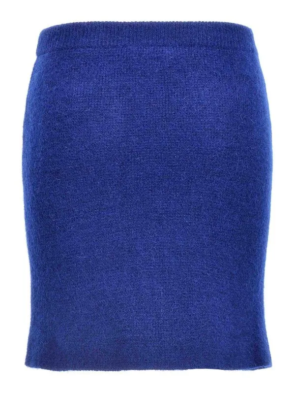 Alessandra Rich Alpaca Mini Skirt