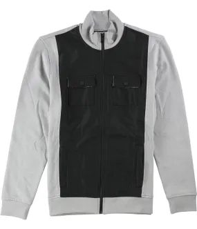 Alfani Mens Reyes Mixed-Media Shirt Jacket, TW2