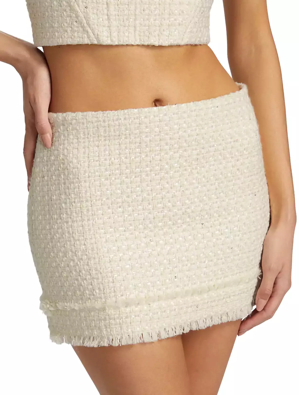 Alice + Olivia - Ecenia Mini Skirt - Off White