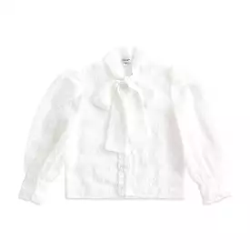 Anna chiffon Blouse white