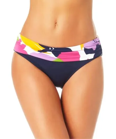 Anne Cole Bold Floral Foldover Bikini Swimsuit Bottoms In Lush Garden