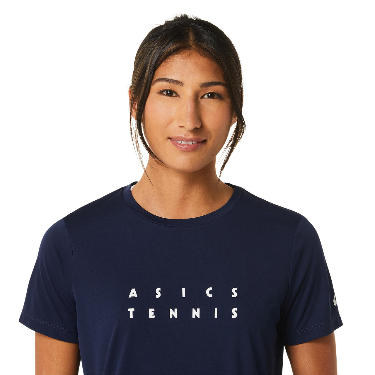 Asics T-Shirt Court Tennis Graphic Dames Navy