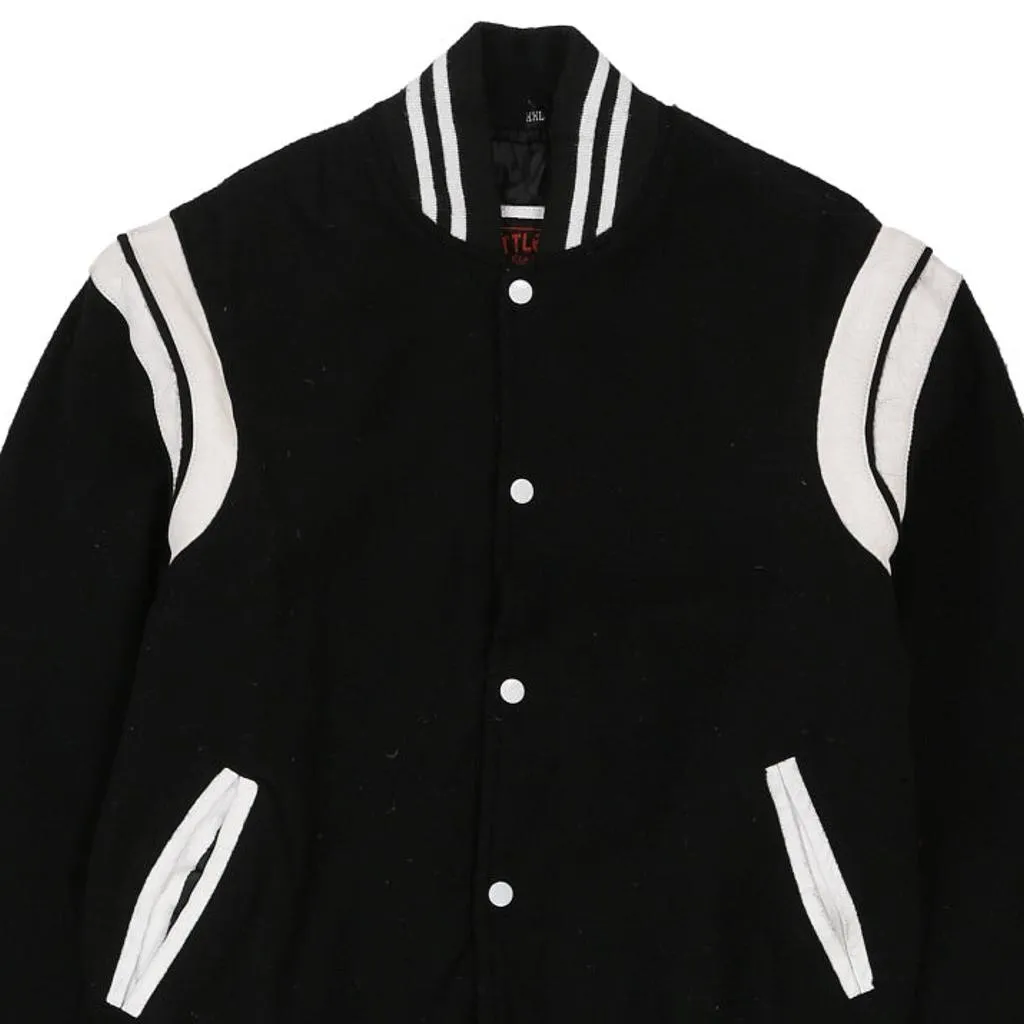 Battlestar Varsity Jacket - Large Black Wool Blend