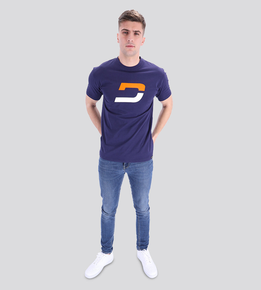 BIG 'D' LOGO T-SHIRT - NAVY