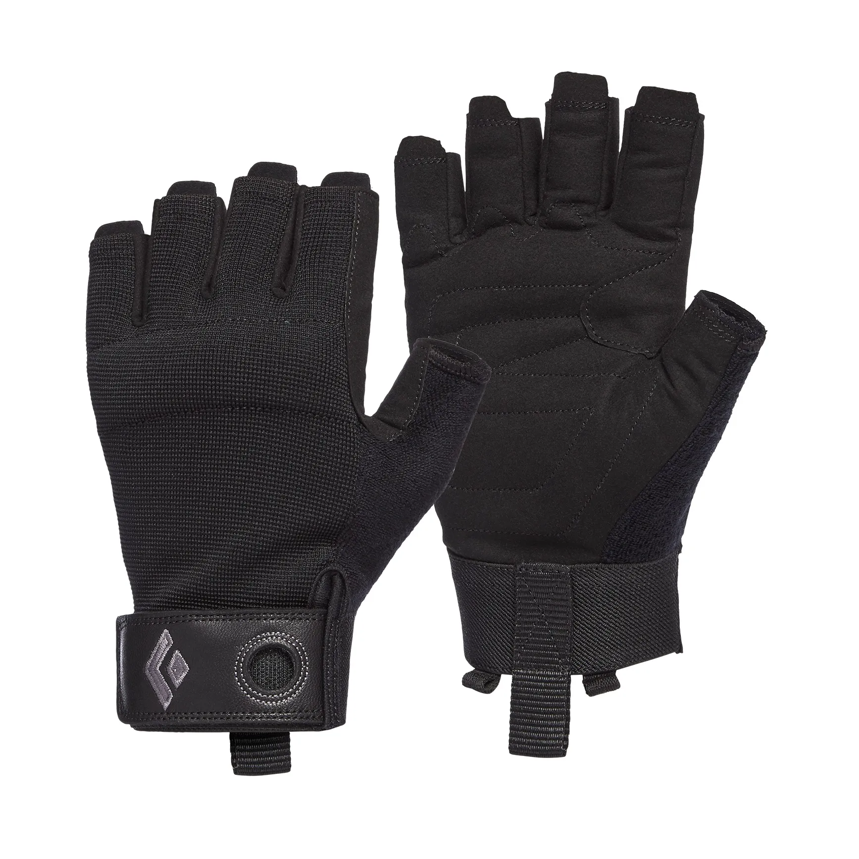 Black Diamond Crag Half-Finger Gloves Black | Buy Black Diamond Crag Half-Finger Gloves Black here | Outnorth