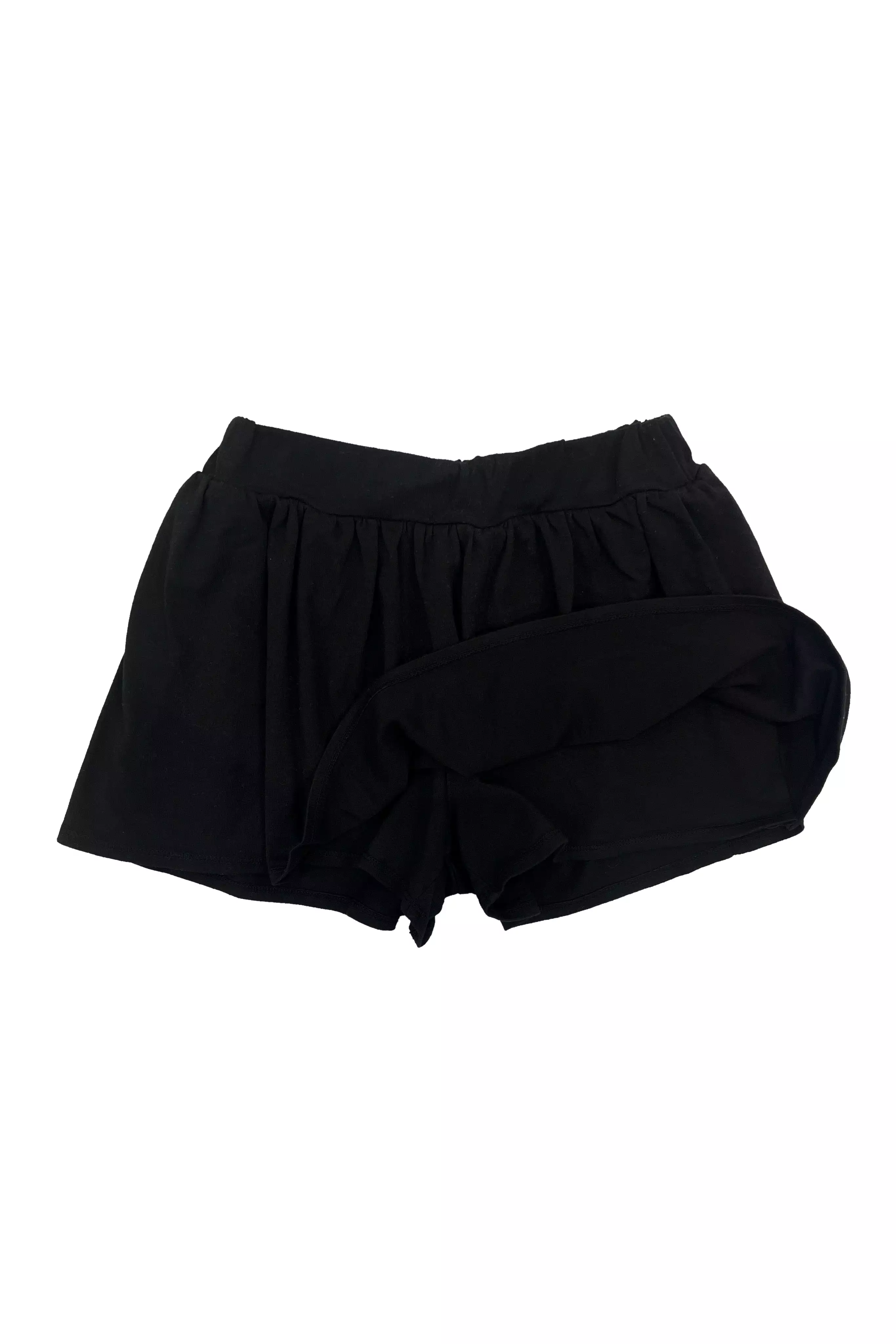 Black Flowy Skort