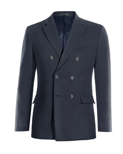  Blazer doble botonadura azul marino slim fit