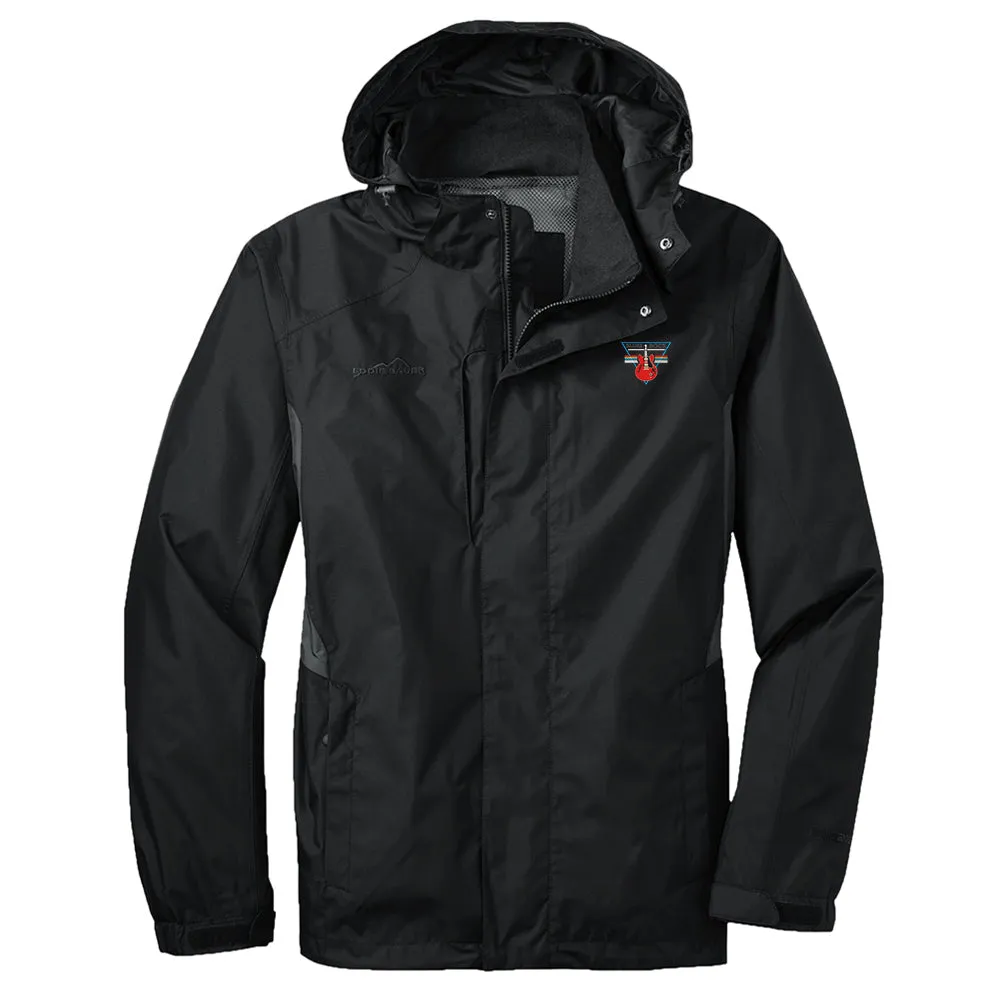 Blues Rock Triangle Eddie Bauer Rain Jacket (Men)