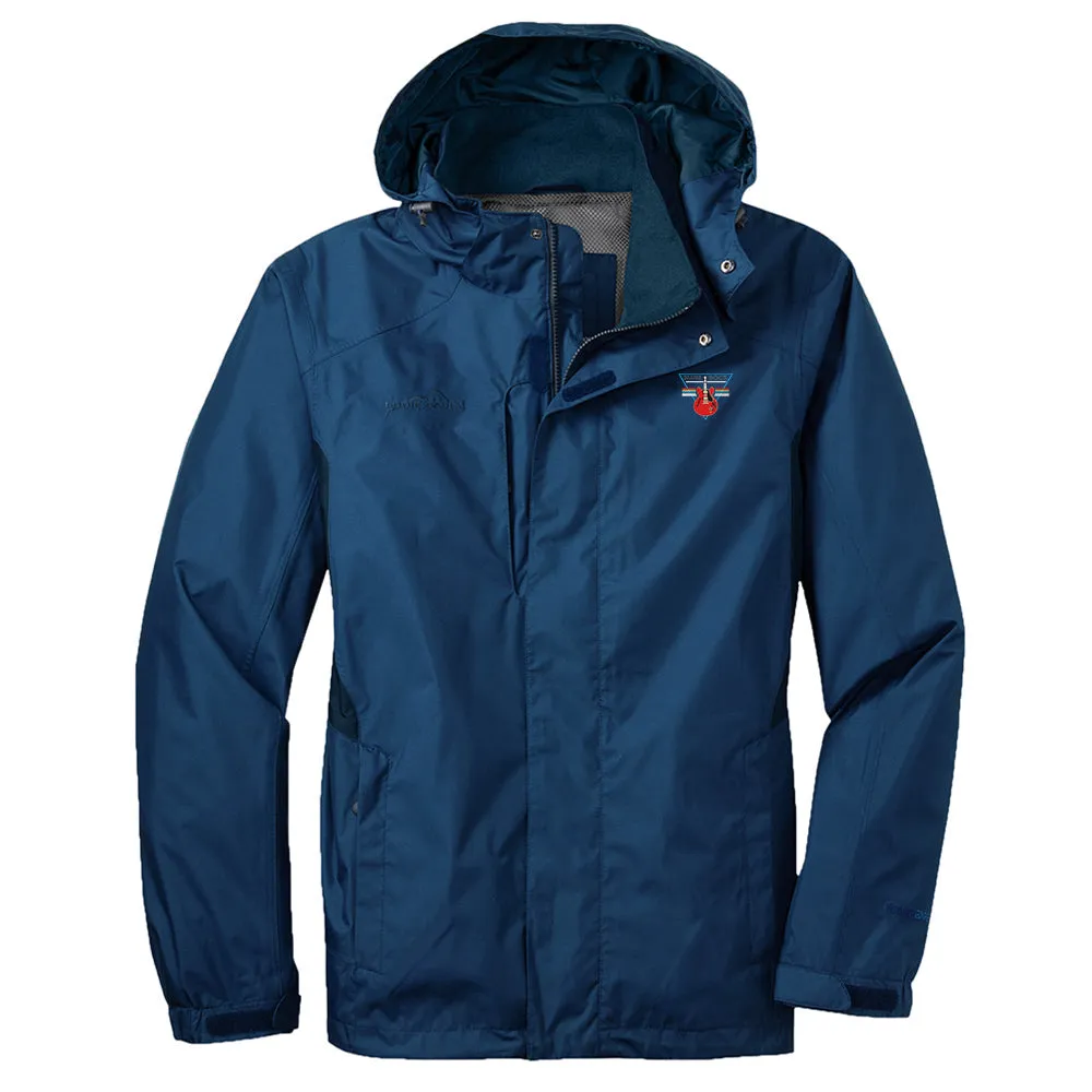 Blues Rock Triangle Eddie Bauer Rain Jacket (Men)