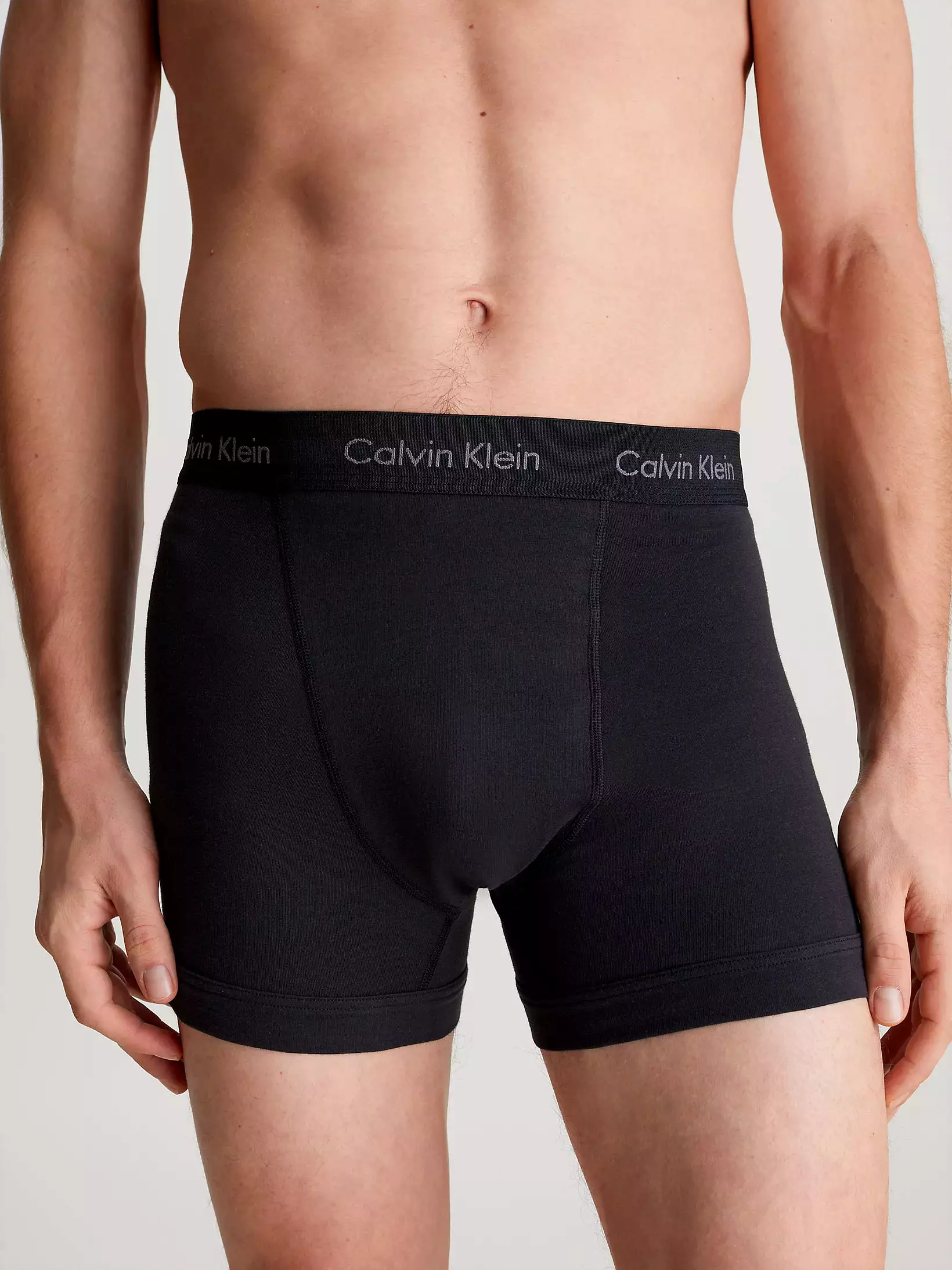 Calvin Klein Mens Classic Stretch Boxer Shorts/ Trunks (3-Pack)