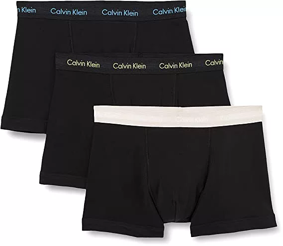 Calvin Klein Mens Classic Stretch Boxer Shorts/ Trunks (3-Pack)