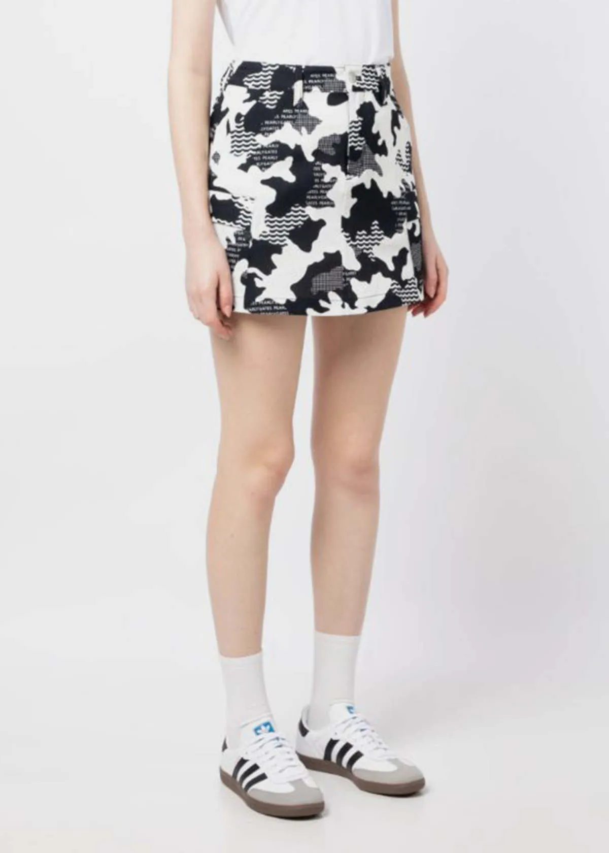 Camo Skirts - White/Navy