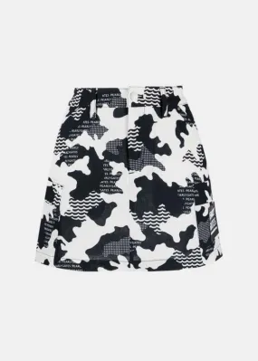 Camo Skirts - White/Navy