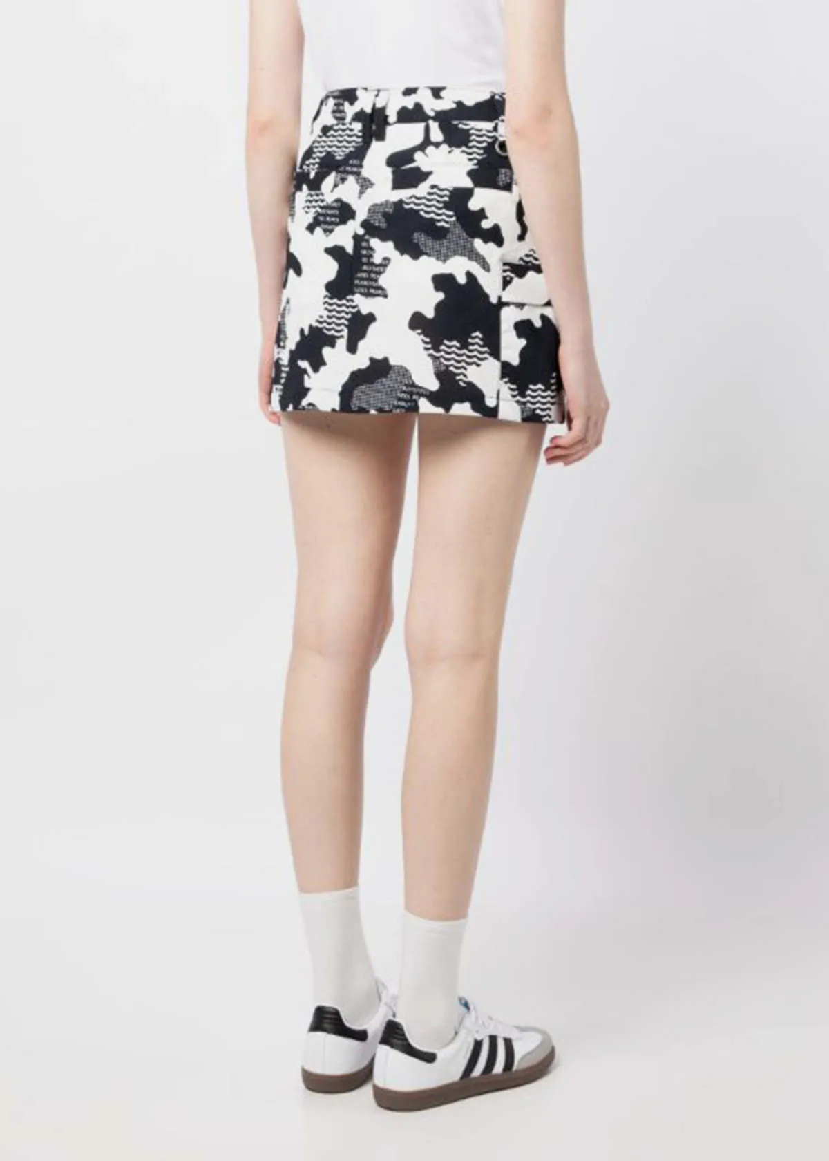 Camo Skirts - White/Navy