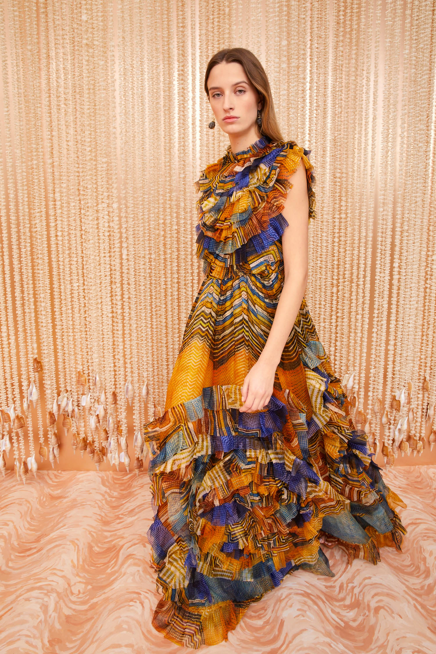 Celestine Gown - Golden Palm