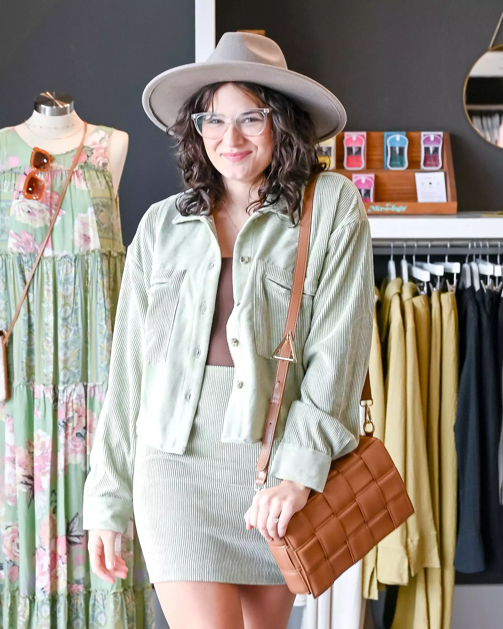 Corduroy Mini Skirt