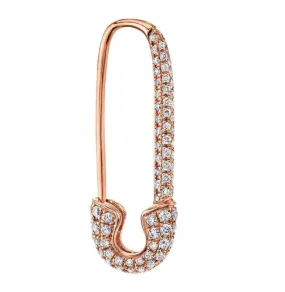 DIAMOND SAFETY PIN EARRING