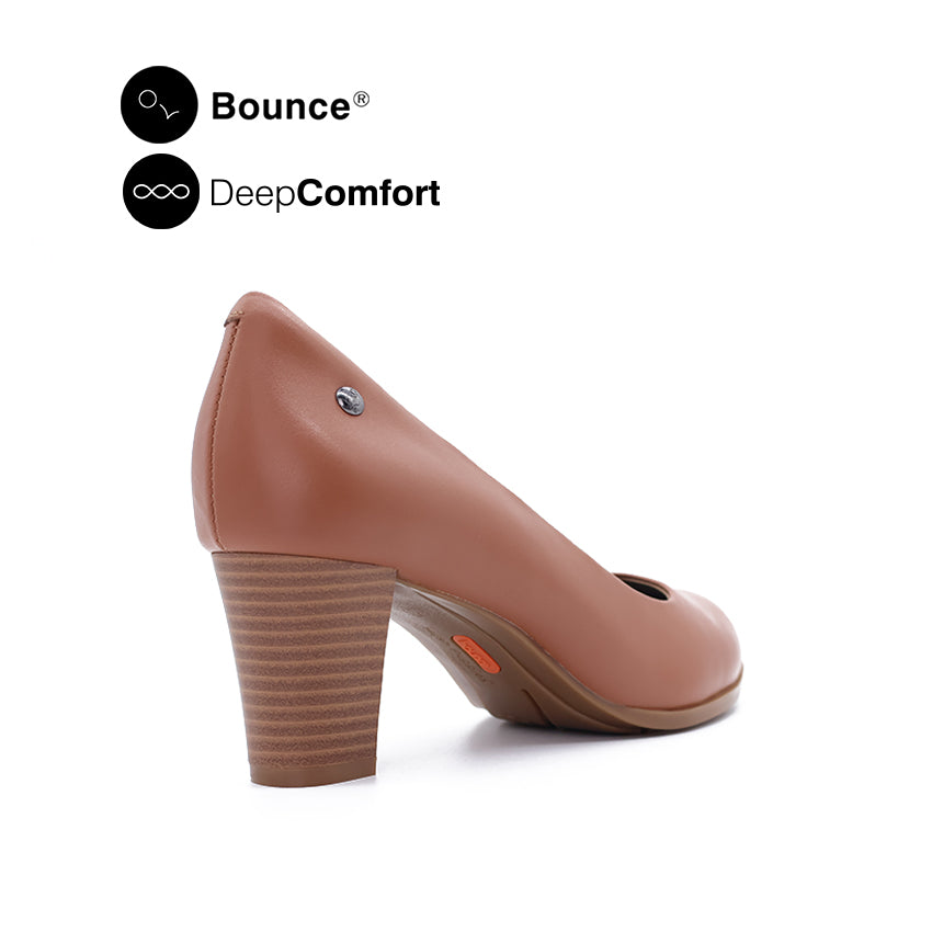 Drixie Pump Women's Shoes - Tan Leather