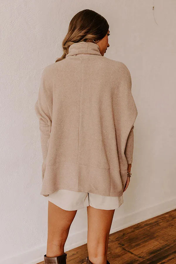 Fireside Cuddles Sweater in Warm Taupe