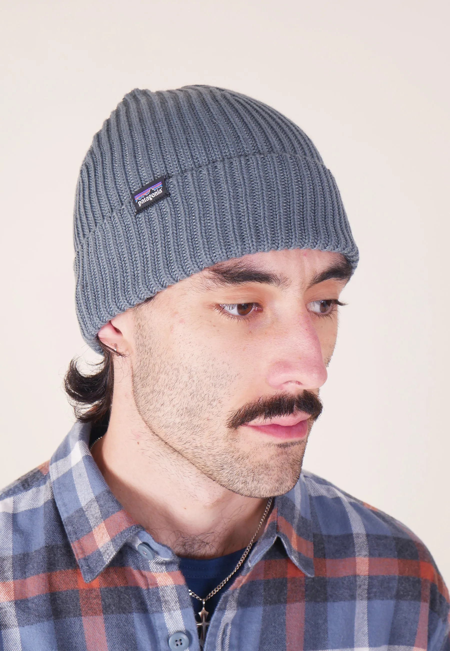 Fisherman Rolled Beanie - Plume Grey