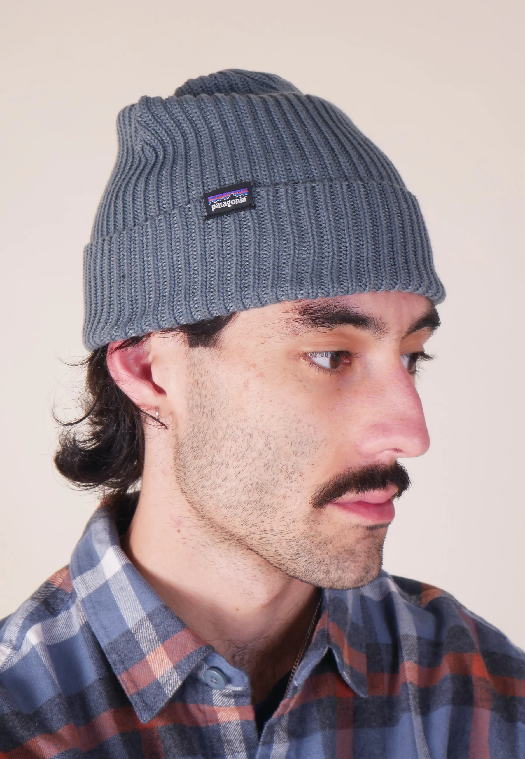 Fisherman Rolled Beanie - Plume Grey