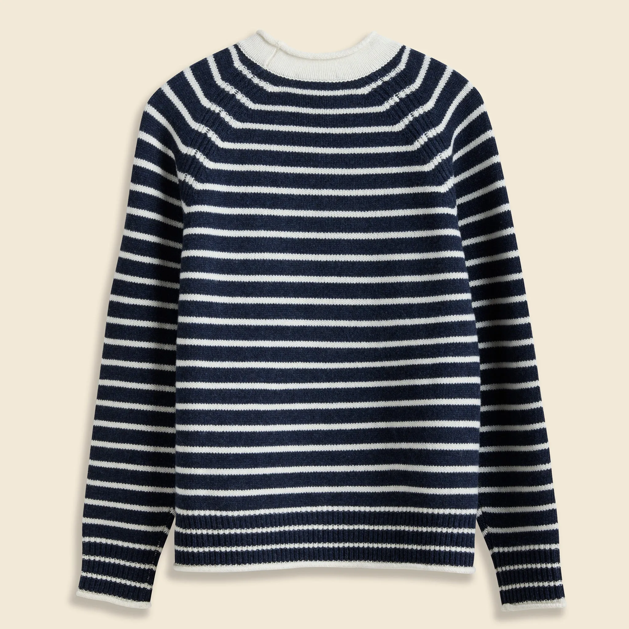 Freja Sweater - Striped Indigo