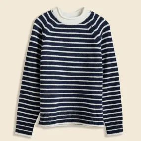 Freja Sweater - Striped Indigo