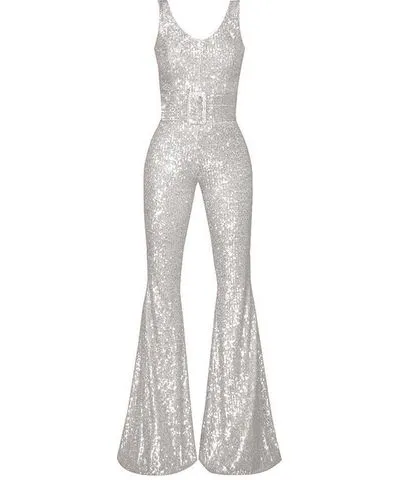 Gigii's Women's White Rika Bridal Jumpsuit