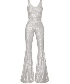 Gigii's Women's White Rika Bridal Jumpsuit