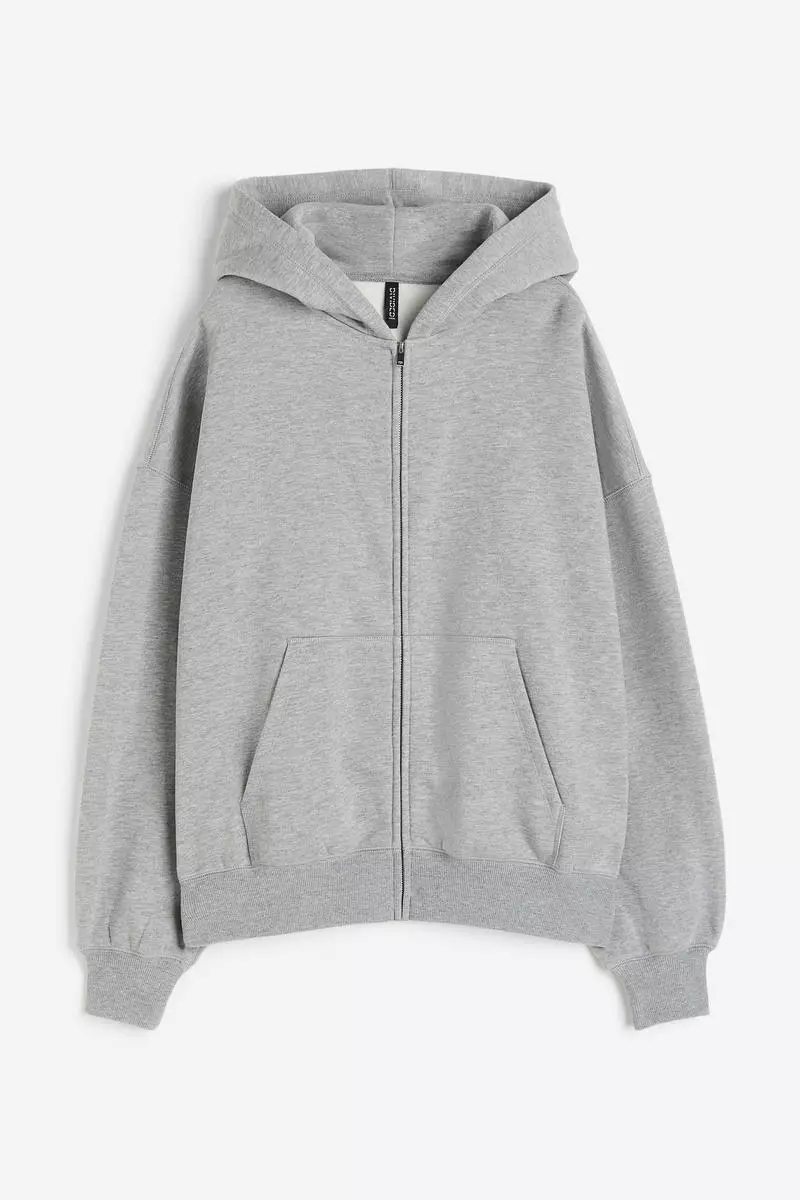 H&M Oversized zip-through hoodie