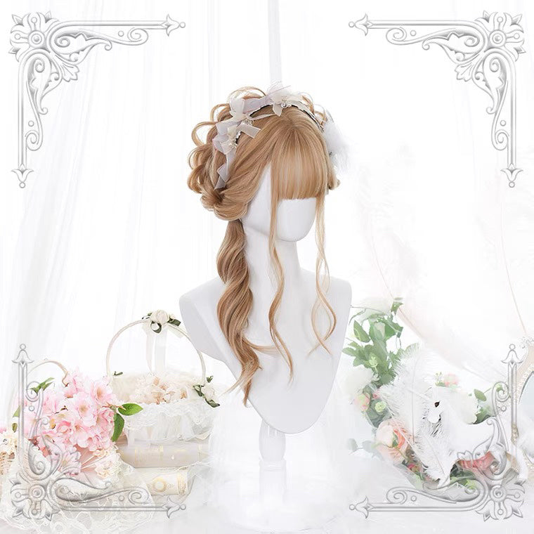 HARAJUKU LOLITA GOLDEN LONG CURLS WIG BY70168