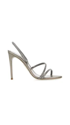 Irina Crystal Sandal - Grey