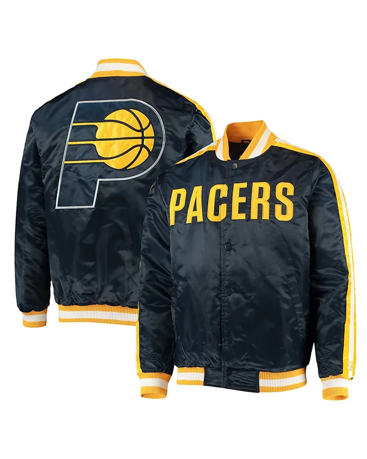 James Indiana Pacers Letterman Jacket - William Jacket