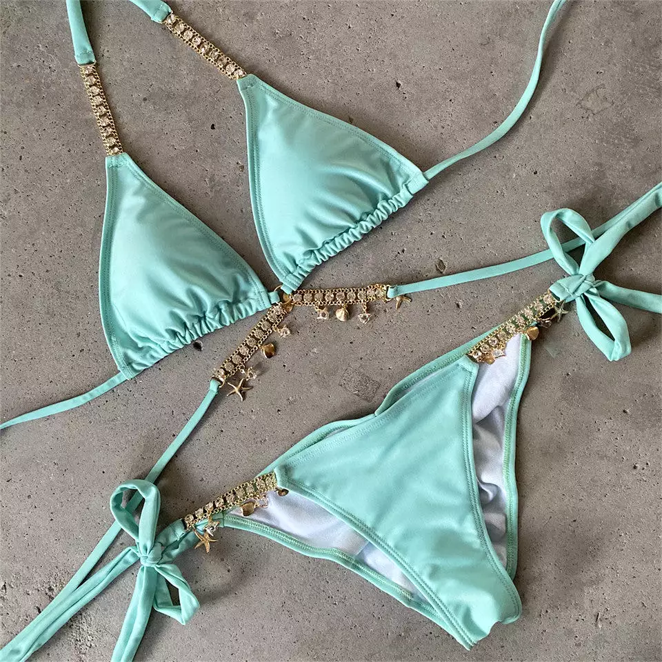 Jewel Bralette Bikini Set