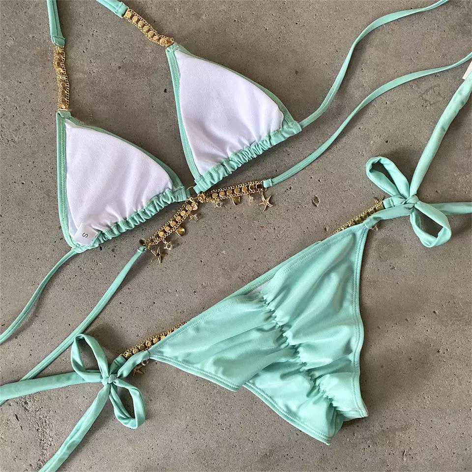 Jewel Bralette Bikini Set