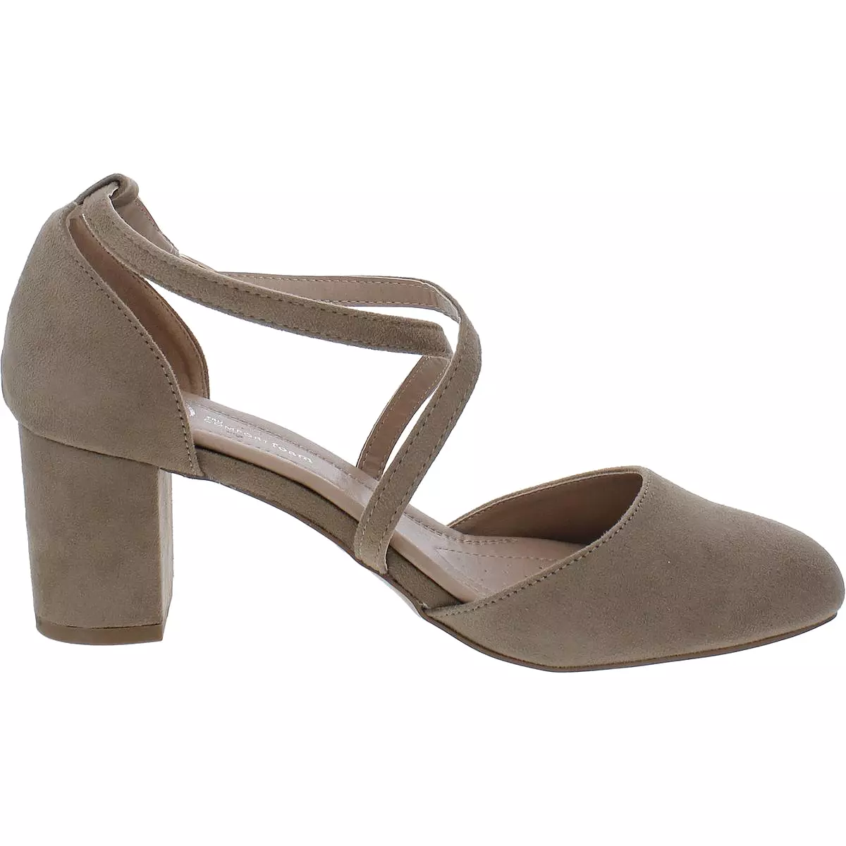 Journee Collection Womens Faux Suede Ankle Strap Pumps