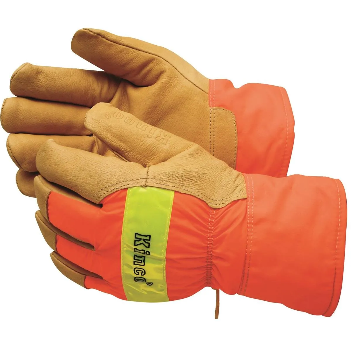 Kinco Enhanced Visibility Insulated Pigskin Hi-Vis Gloves