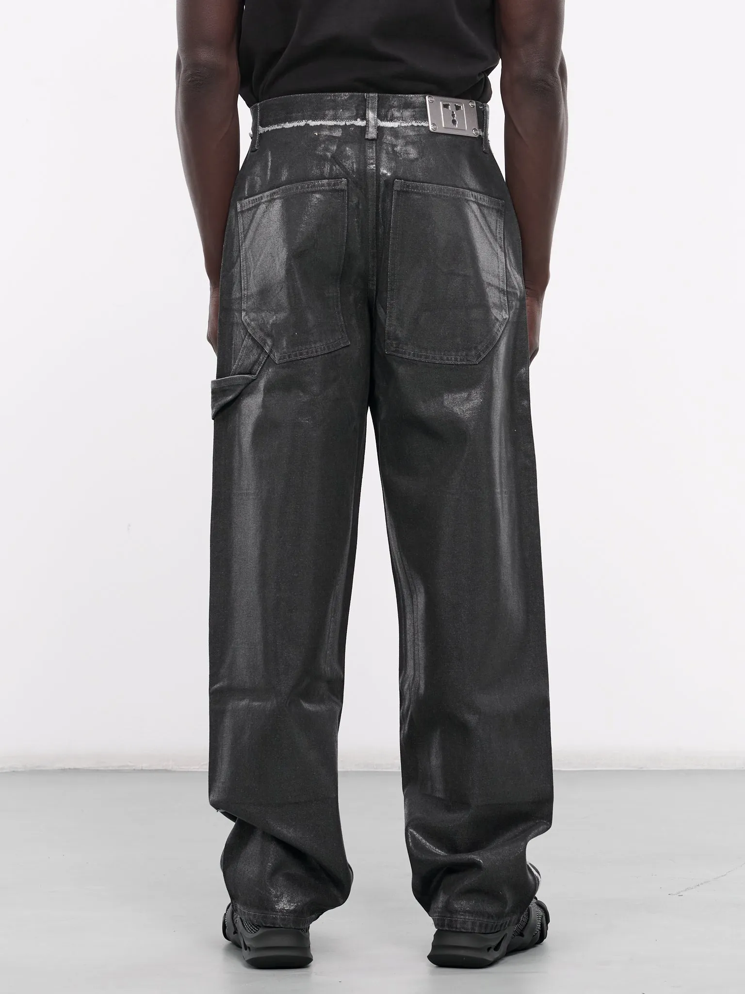 Laminated Carpenter's Jeans (C2195-1000-BLACK)