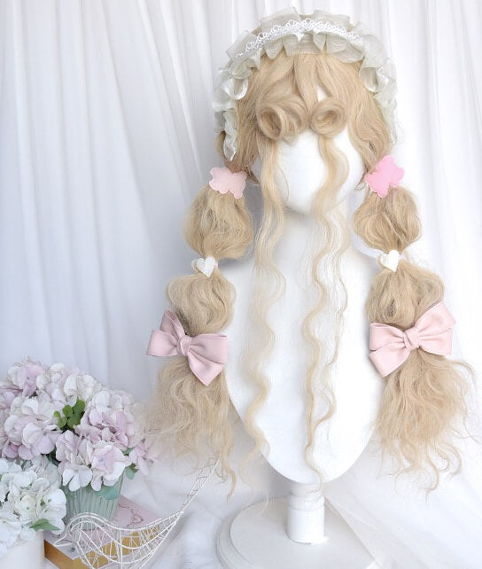 Lolita retro curly fluffy wool curly wig by31802