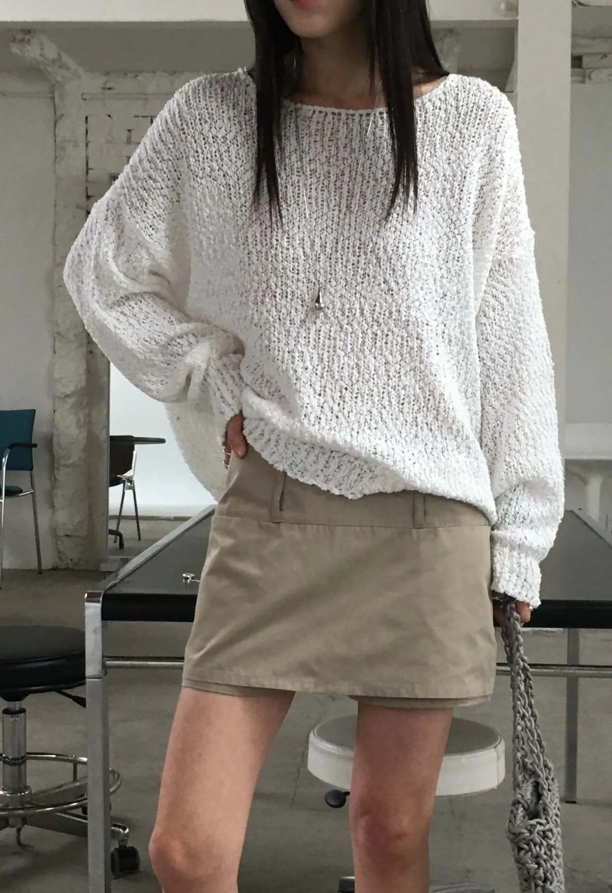 Ludi Open-Knit Sweater