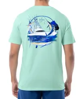 Macy's Guy Harvey Men's Big Game Fishing Boat Logo Graphic T-Shirt