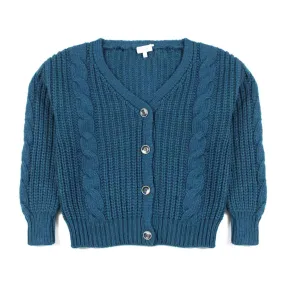 Magil Petroleum Blue Cardigan For Girls And Teen