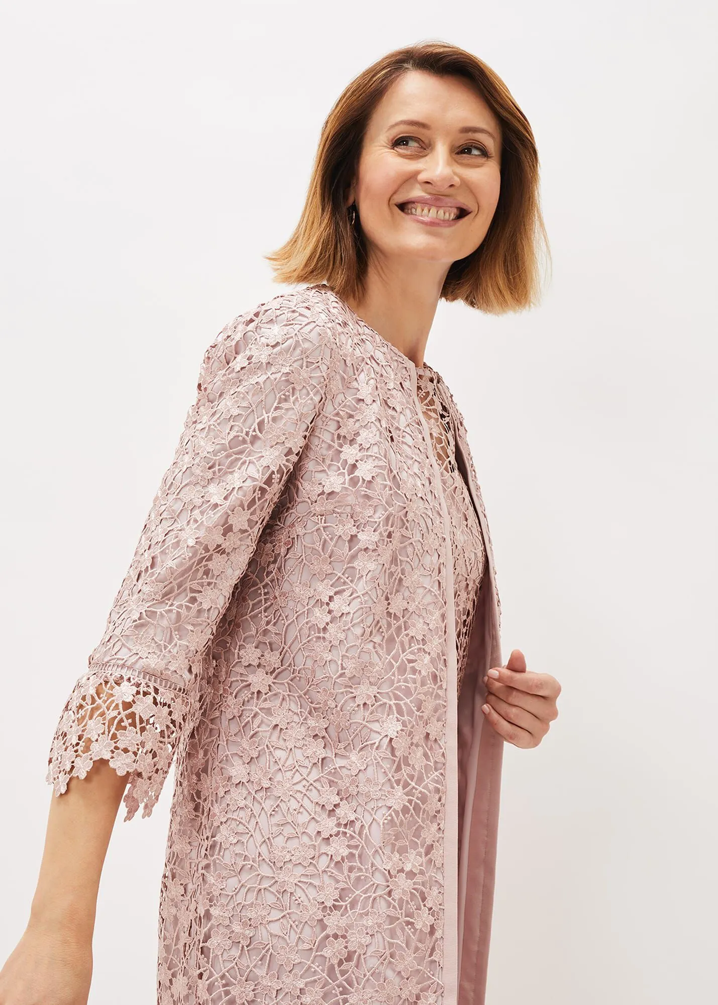 Mariposa Lace Occasion Coat