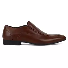 Mens Jm Julius Marlow Orlando Mocha Work Slip On Formal Dress Shoes