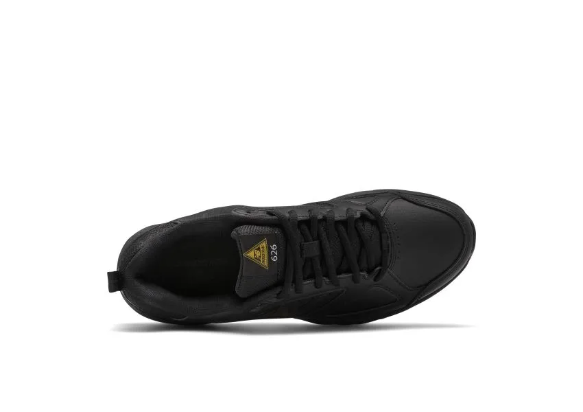 MID626K2 Slip-Resistant Black Leather Sneaker